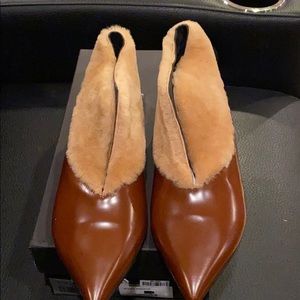 Paloma Barcelo shearling booties NIB